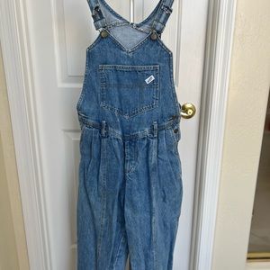 Blue denim overalls ,gently used .